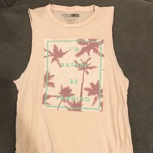 Amuse Society I’d rather be tanning tank